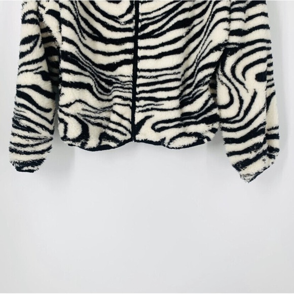 Plush x Revolve Teddy Sherpa Fleece Jacket S to L Animal Print Retro Glam Rock - Picture 2 of 11